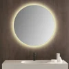 Milobad CL065-1 spejl m/LED frosted Ø80 cm