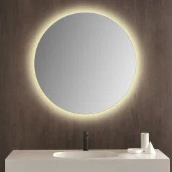 Milobad CL065-1 spejl m/LED frosted Ø80 cm