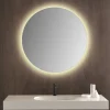 Milobad CL065-1 spejl m/LED frosted Ø90 cm