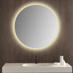 Milobad CL065-1 spejl m/LED frosted Ø90 cm