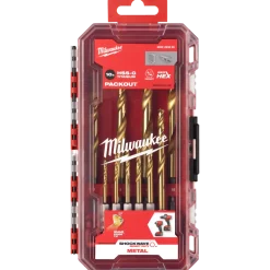 Milwaukee chockwave™ HSS-G-TIN metalborsæt 10 bor