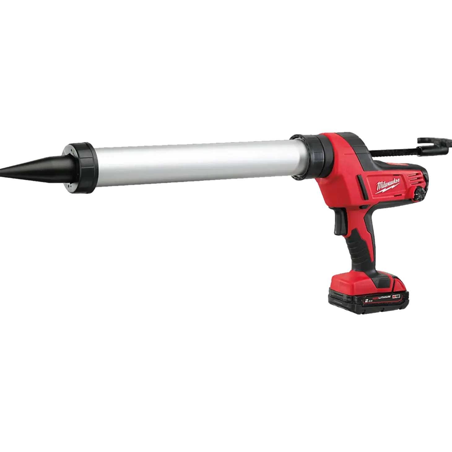 Milwaukee C18 PCG/600 18V fugepistol m/600 ml rør 1 x 2.0 Ah batteri og lader
