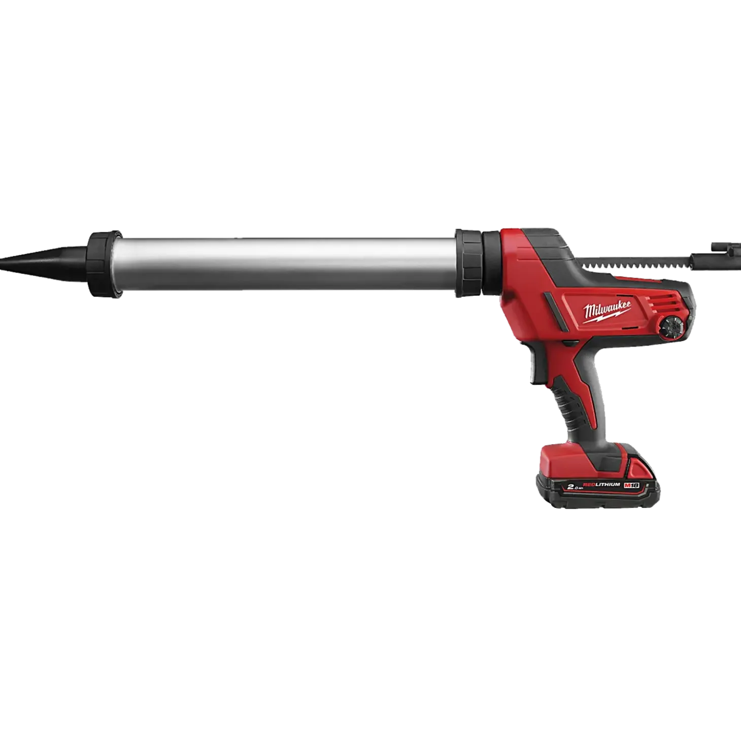 Milwaukee C18 PCG/600 18V fugepistol m/600 ml rør 1 x 2.0 Ah batteri og lader