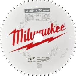 Milwaukee CSB MS W rundsavsklinge Ø254x30x3,0 mm 60 tænder til træ