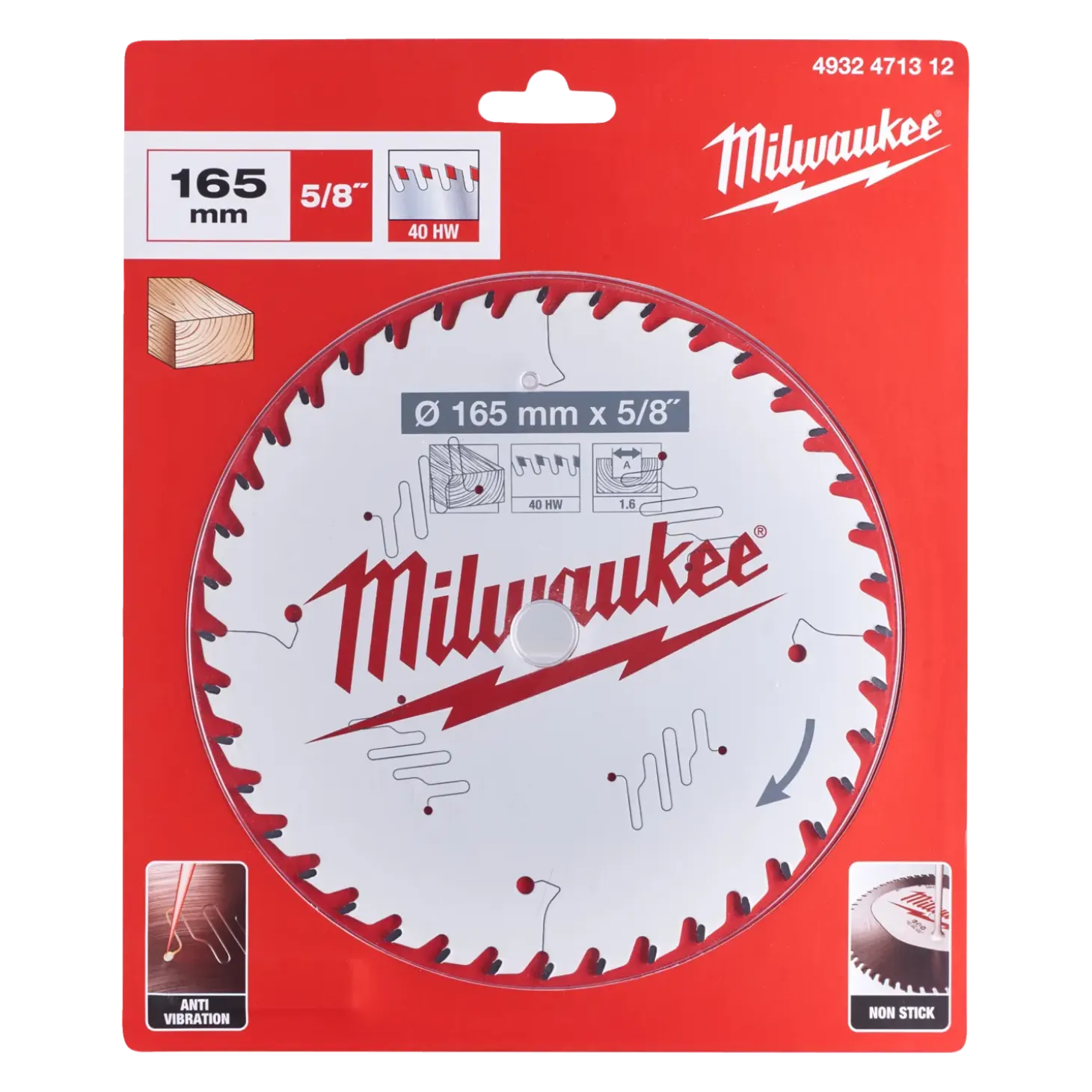 Milwaukee CSB P W rundsavklinge Ø165 mm 40 tænder