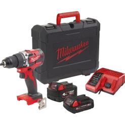 Milwaukee M18 CBLPD-422C 18V slagboremaskine 1x4.0 + 1x2.0 Ah inkl. kuffert