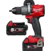 Milwaukee M18 FDP2-502X 18V Fuel slagboremaskine 2x5.0 Ah batterier og lader