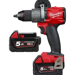 Milwaukee M18 FDP2-502X 18V Fuel slagboremaskine 2x5.0 Ah batterier og lader