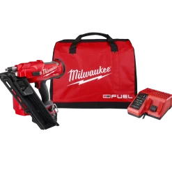 Milwaukee M18 FFN-502C Fuel™ 18V sømpistol 2x5.0 Ah batterier og lader