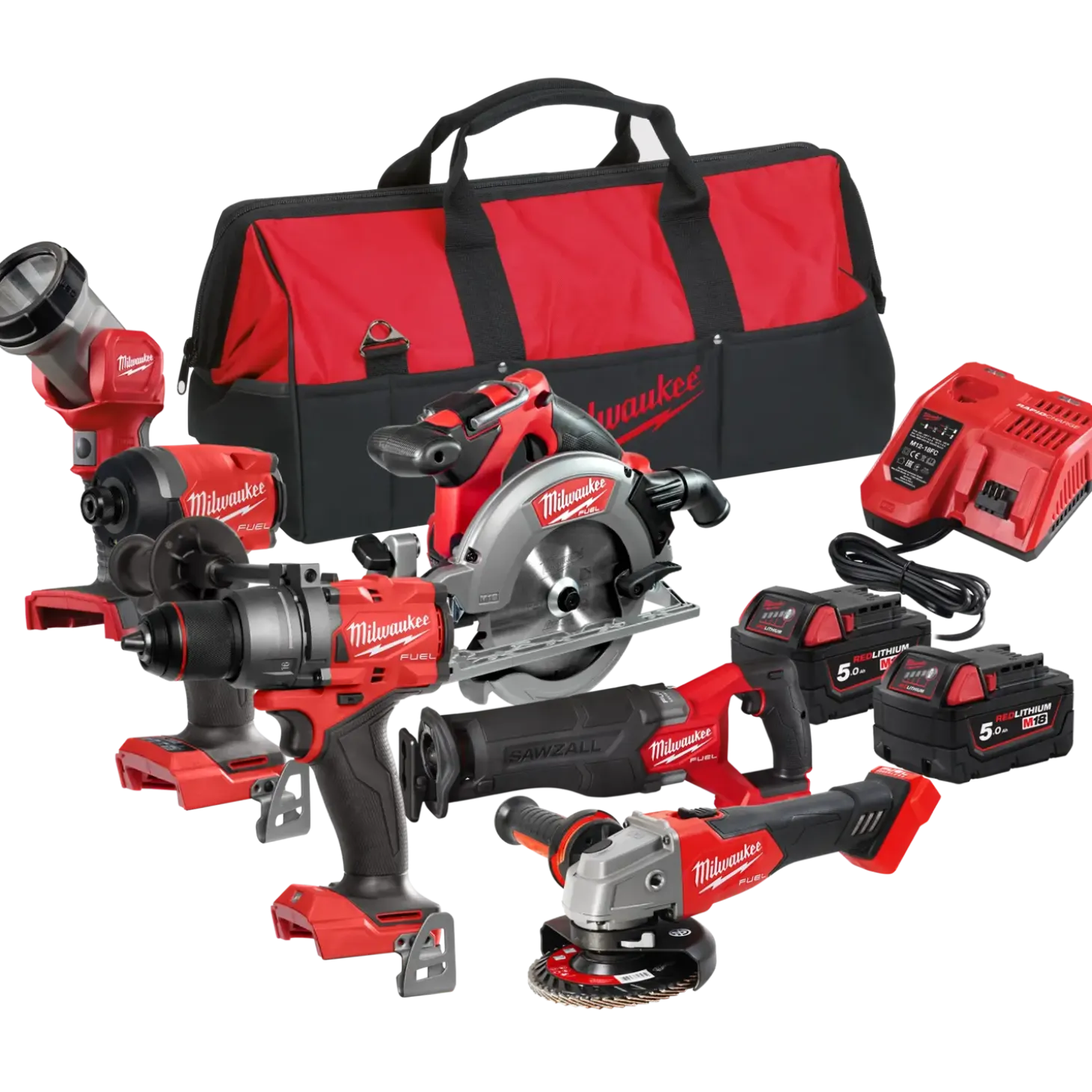 Milwaukee M18 FPP6E3-502B Powerpack el-værktøjssæt