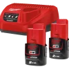 Milwaukee M12 NRG-202 batterisæt 12V