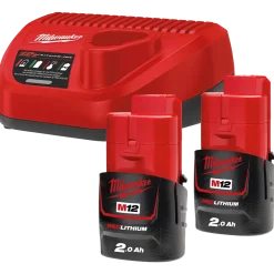 Milwaukee M12 NRG-202 batterisæt 12V