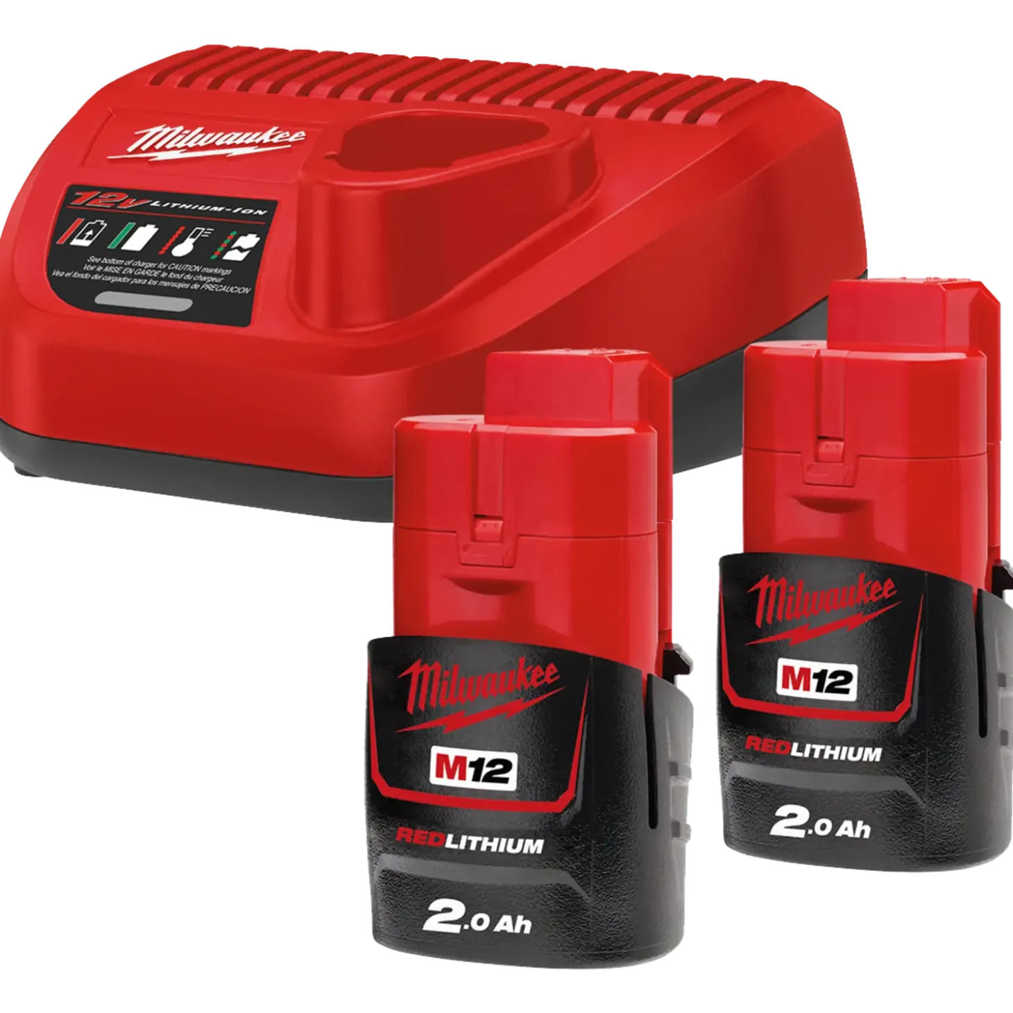 Milwaukee M12 NRG-202 batterisæt 12V
