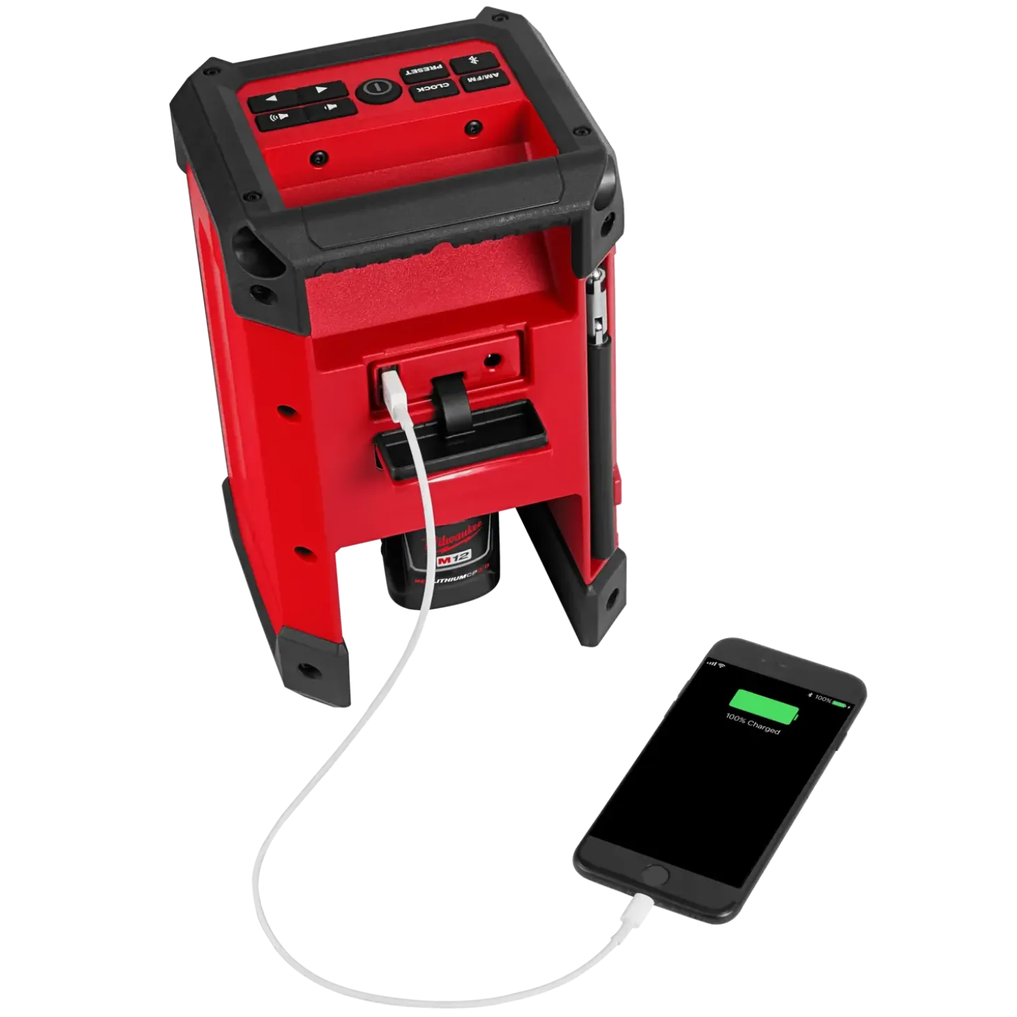 Milwaukee M12 RCDAB+-0 12V arbejdsradio FM/DAB+