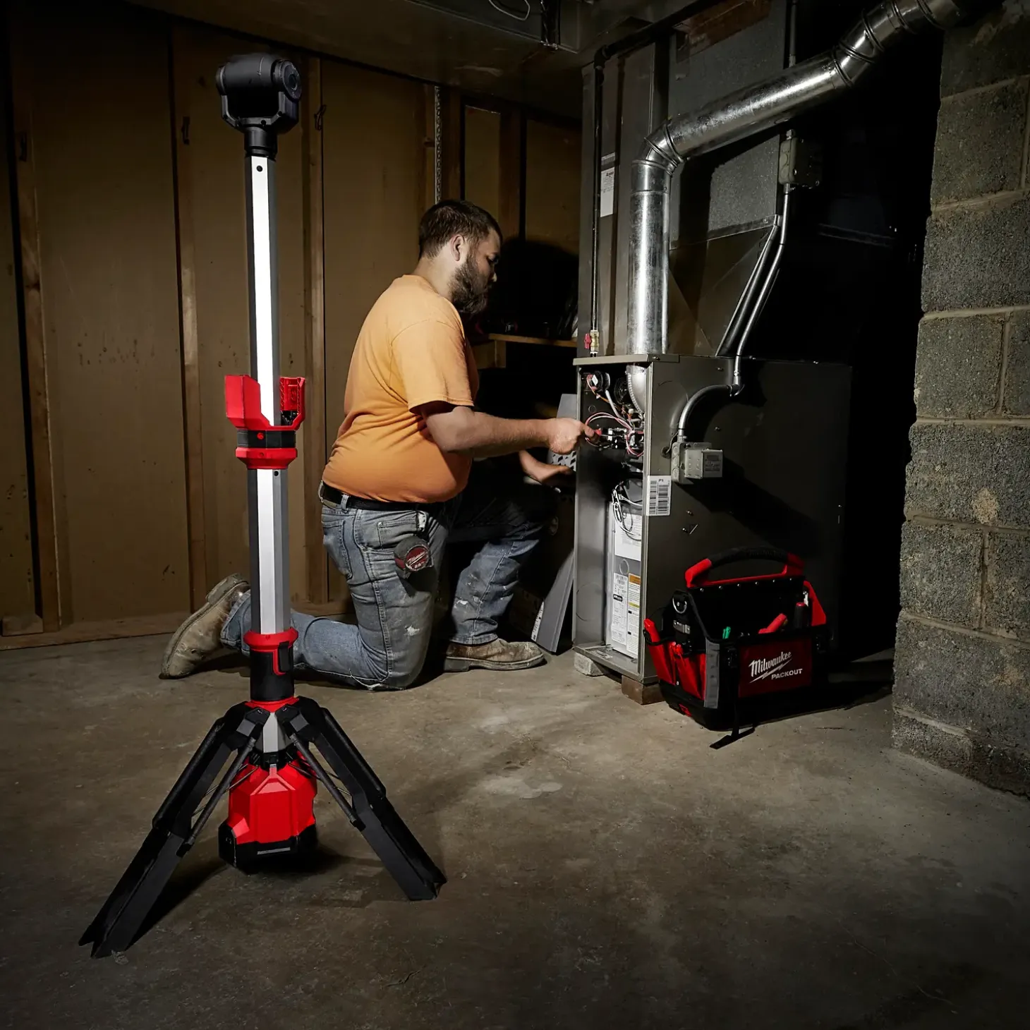 Milwaukee M12™ SAL-0 arbejdslampe m/stativ solo