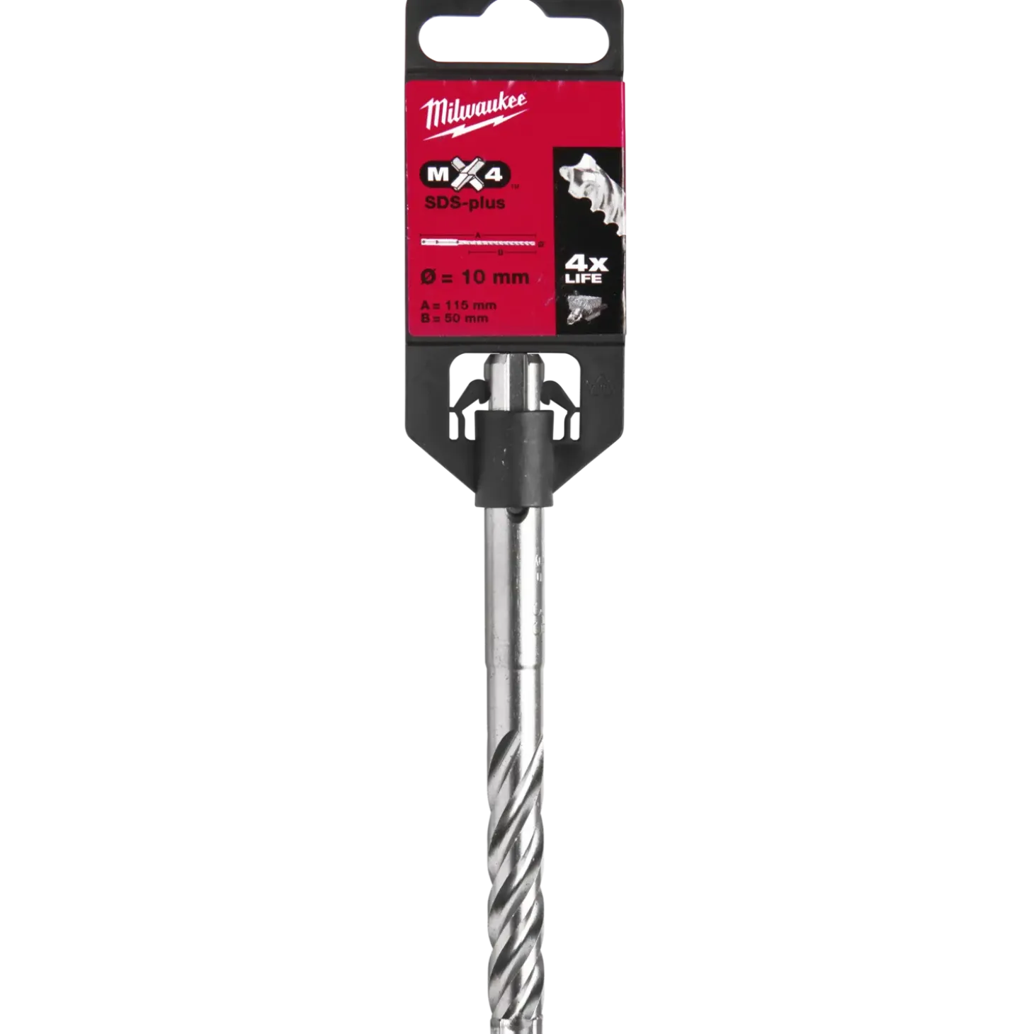 Milwaukee MX4 - 4 skærs SDS+ hammerbor 10x110 mm