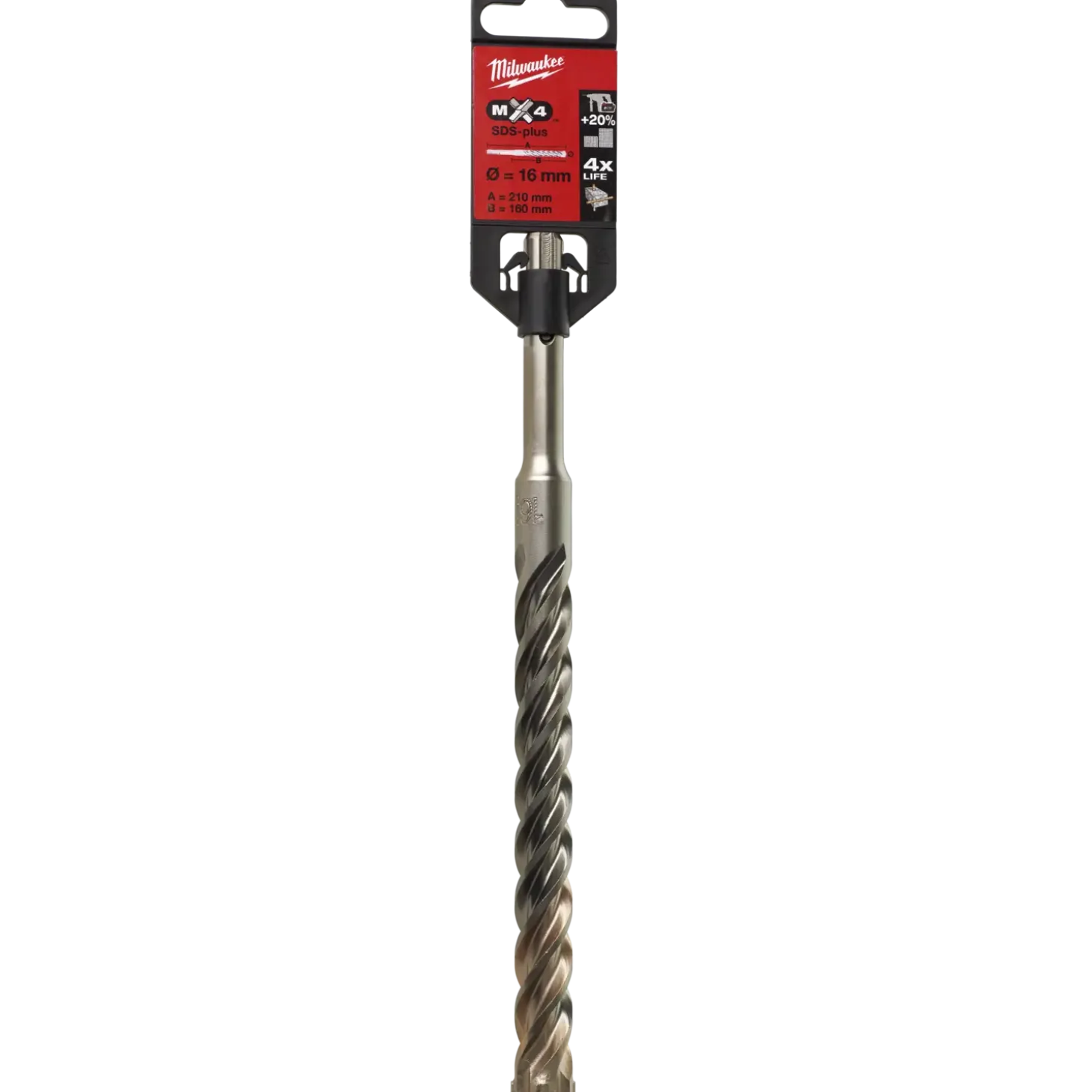 Milwaukee MX4 - 4 skærs SDS+ hammerbor 16x210 mm
