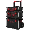 Milwaukee Packout™ 3-delt sæt med trolley og to modulsystem bokse