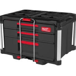 Milwaukee packout kuffert med 2+1 skuffe