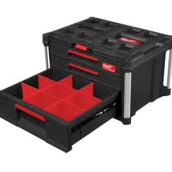 Milwaukee packout kuffert med 2+1 skuffe