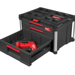 Milwaukee packout kuffert med 2+1 skuffe