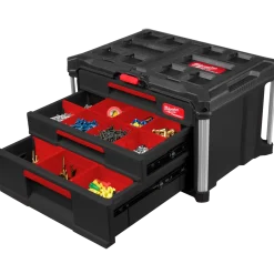 Milwaukee packout kuffert med 2+1 skuffe