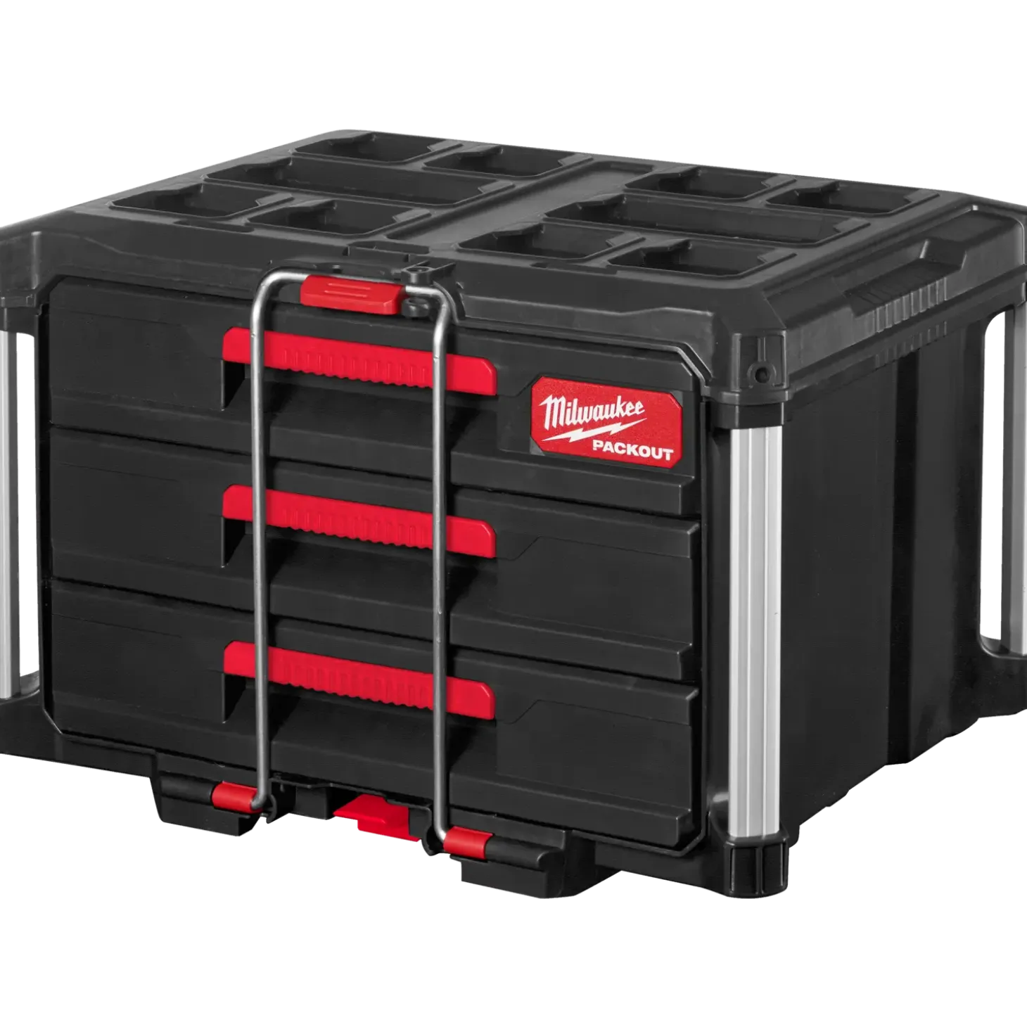 Milwaukee packout kuffert med 3 skuffer