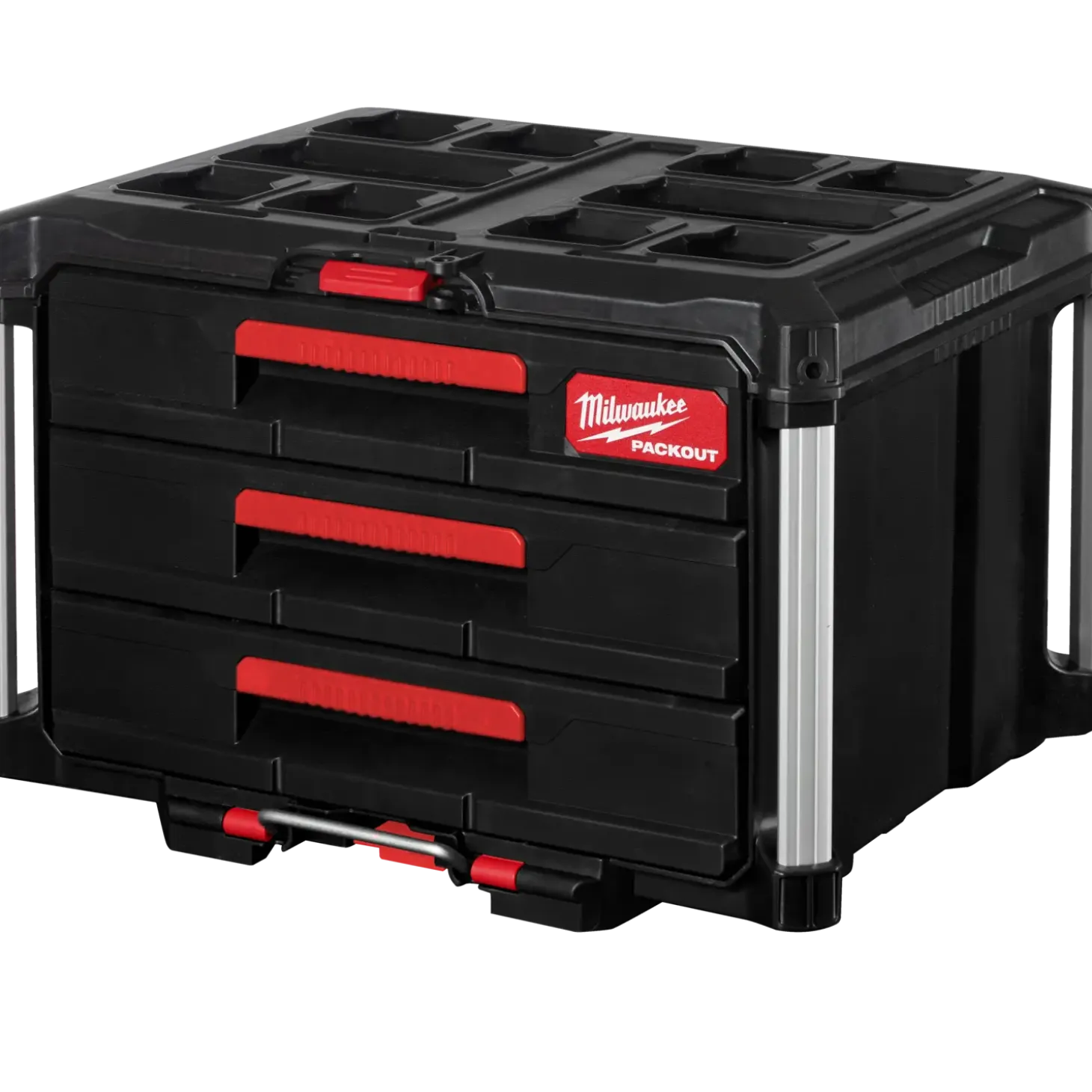 Milwaukee packout kuffert med 3 skuffer
