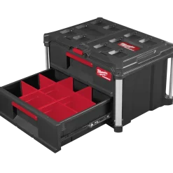 Milwaukee packout kuffert med 2 skuffer
