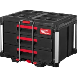 Milwaukee packout kuffert med 3 skuffer