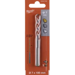 Milwaukee premium murbor med karbidspids 7x100 mm