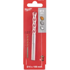 Milwaukee premium murbor med karbidspids 6x100 mm