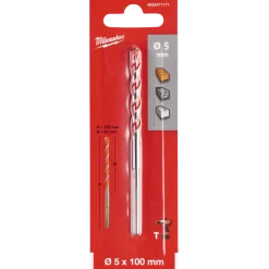 Milwaukee premium murbor med karbidspids 5x100 mm