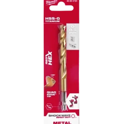Milwaukee Red Hex shockwave™ HSS-Tin metalbor 8,5 mm