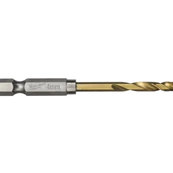 Milwaukee Red Hex shockwave™ HSS-Tin metalbor 4 mm