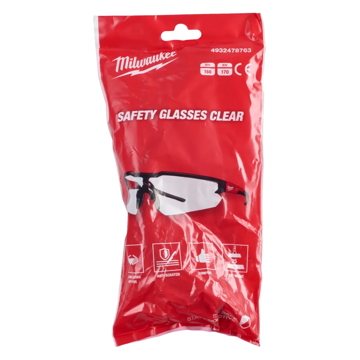 Milwaukee sikkerhedsbriller klart glas
