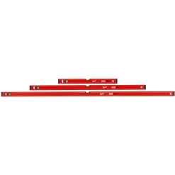 Milwaukee slim vaterpas sæt med 3 stk 60 - 120 - 200 cm