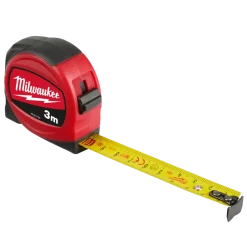 Milwaukee S3/16 mm slimline målebånd 3 m