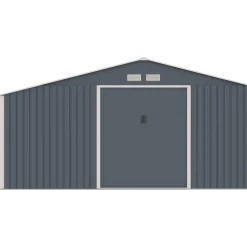 Mogens redskabsskur med dobbeltdør og halvtag, 12,95 m²