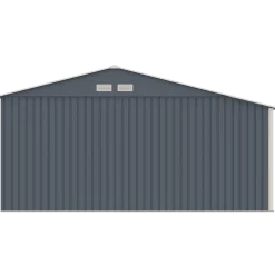 Mogens redskabsskur med dobbeltdør og halvtag, 12,95 m²