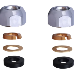 Monteringssæt t/armatur m/kobberrør 1/2"x10 mm krom