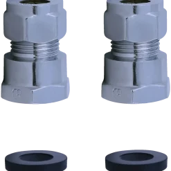 Monteringssæt t/klemring armatur 3/8"x10 mm krom