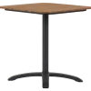 Morsø cafébord Alu/nonwood 69x69 cm sort/teak