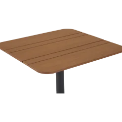 Morsø cafébord Alu/nonwood 69x69 cm sort/teak