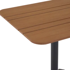 Morsø cafébord Alu/nonwood 69x69 cm sort/teak