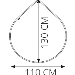 Morsø glasgulvplade dråbeformet m/logo og afrundet kant 110 x 130 cm