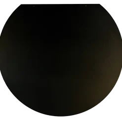 Morsø stålgulvplade cirkel med lige bagkant 60/100 x 90 cm