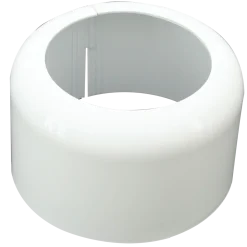 Muffeskjuler t/toilet 110 mm hvid plast
