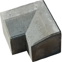 Multikant standard TP15 indv.hjørne, grå med skrå bagkant - 14x21x15,5 cm