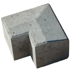 Multikant standard TP15 udvendig hjørne, grå med skrå bagkant - 14x21x15,5 cm